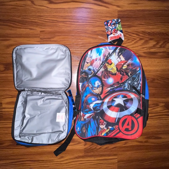 Marvel Avengers Backpack with Detachable Lunchbox - Picture 9 of 13